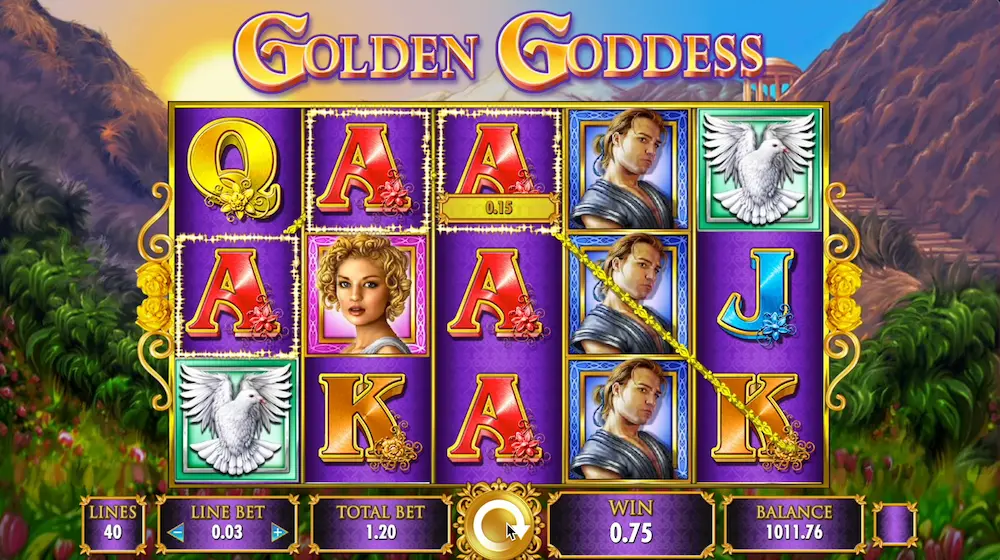 Golden Goddess Slot Screenshot 2